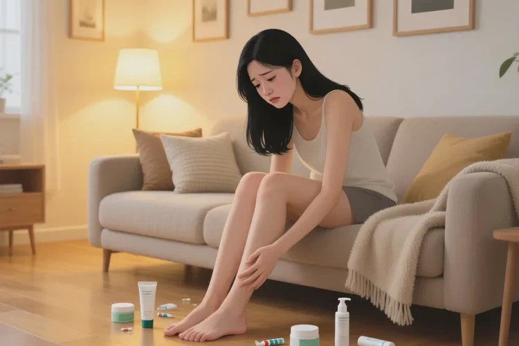 女性小腿上容易长湿疹可以治愈吗(图1)