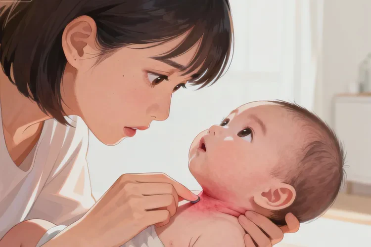 小儿脖子容易长湿疹可以治愈吗(图1)