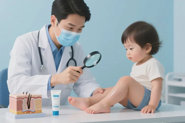 小儿小腿出现湿疹可以治愈吗(图2)