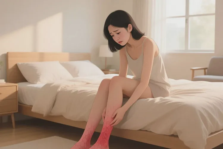 女性小腿上出湿疹可以治愈吗(图1)
