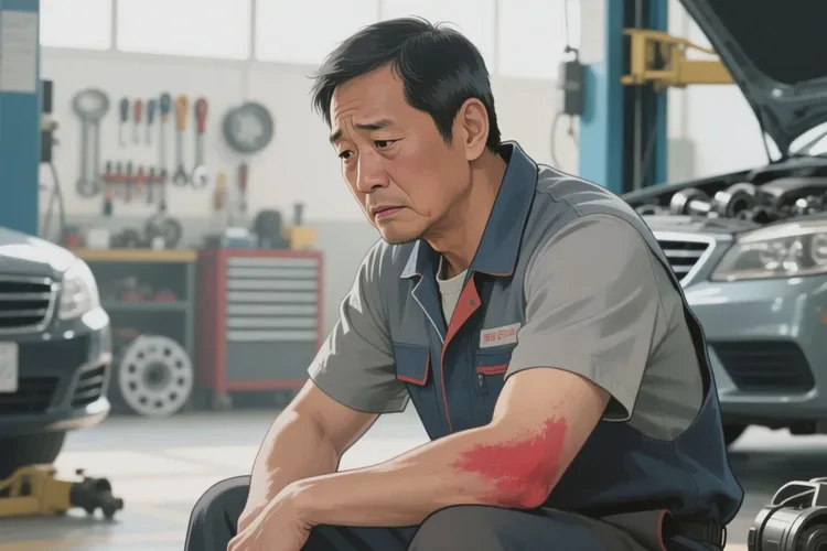 男性手臂上容易起湿疹可以治愈吗(图1)