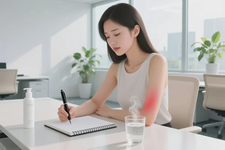 女性手臂上偶尔起湿疹可以治愈吗(图1)