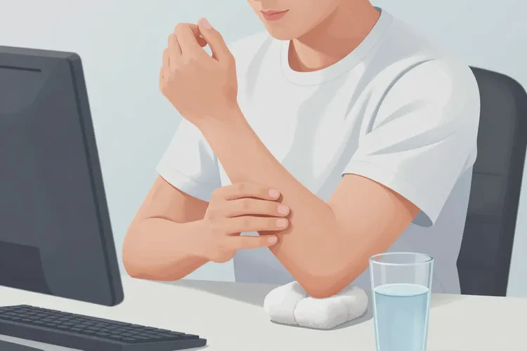 男生手臂出现湿疹可以治愈吗(图2)