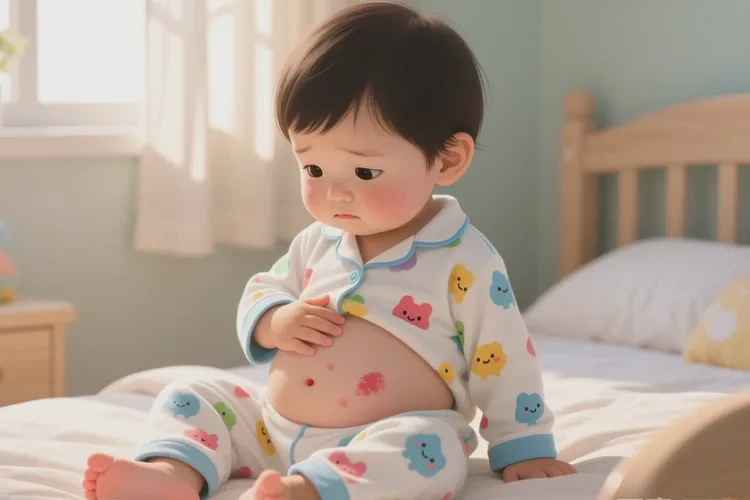 小儿肚子上偶尔长湿疹可以治愈吗(图2)