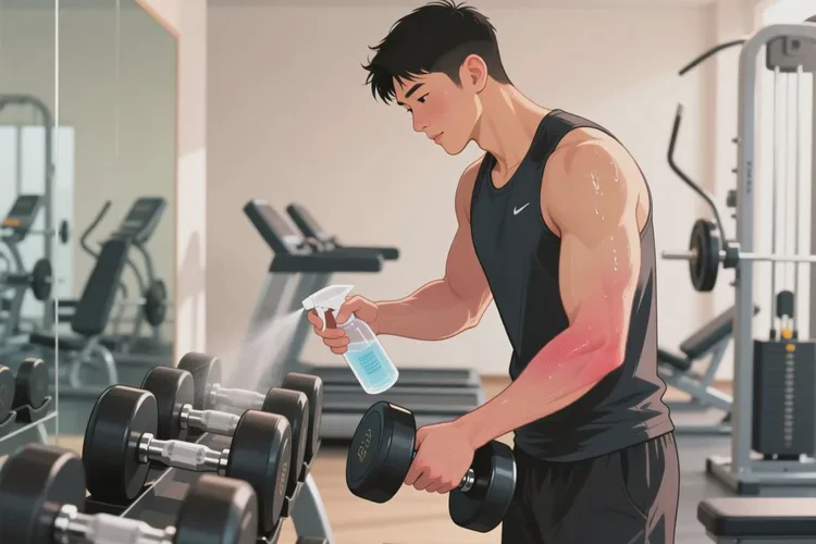 男生手臂上容易起湿疹可以治愈吗(图1)