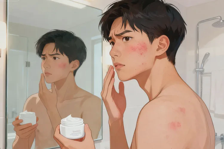 男生脸上经常长湿疹可以治愈吗(图1)