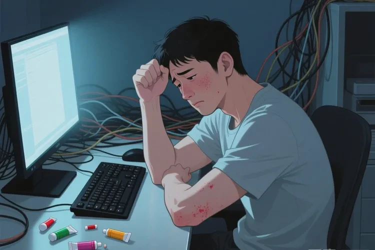 男生全身容易起湿疹可以治愈吗(图1)