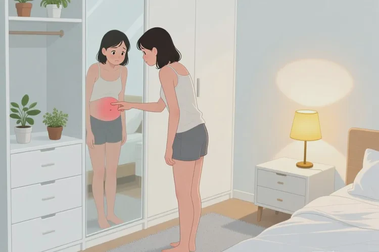 女生肚子上偶尔长湿疹可以治愈吗(图1)