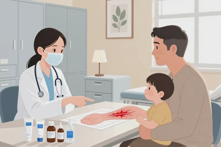 小儿手臂上有湿疹可以治愈吗(图4)