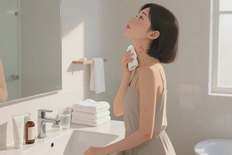 女生脖子上出现湿疹可以治愈吗(图1)