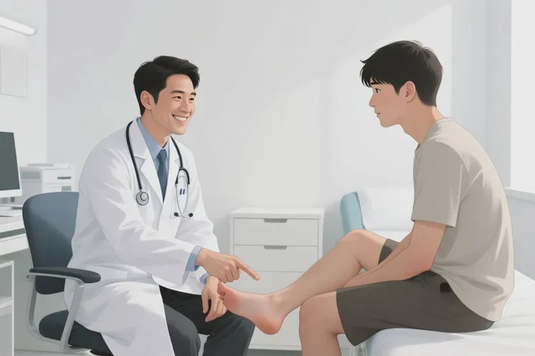 男生脚上容易起湿疹可以治愈吗(图2)