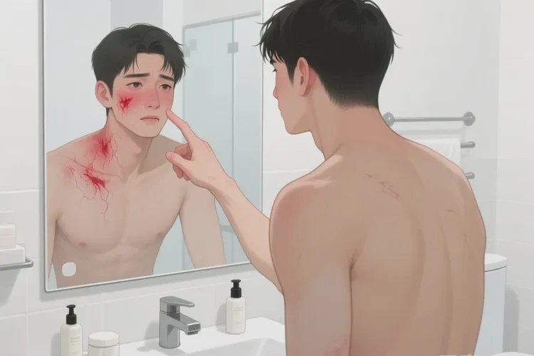 男生面部出现湿疹可以治愈吗(图2)