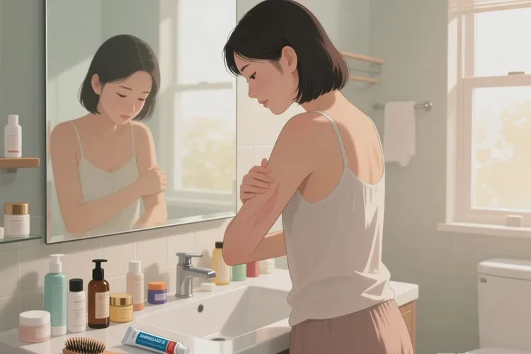 女生全身偶尔起湿疹可以治愈吗(图1)