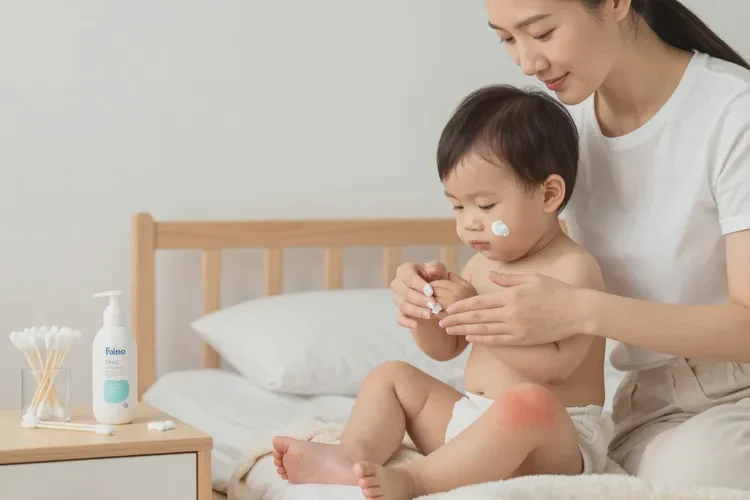 小儿小腿上有湿疹可以治愈吗(图1)