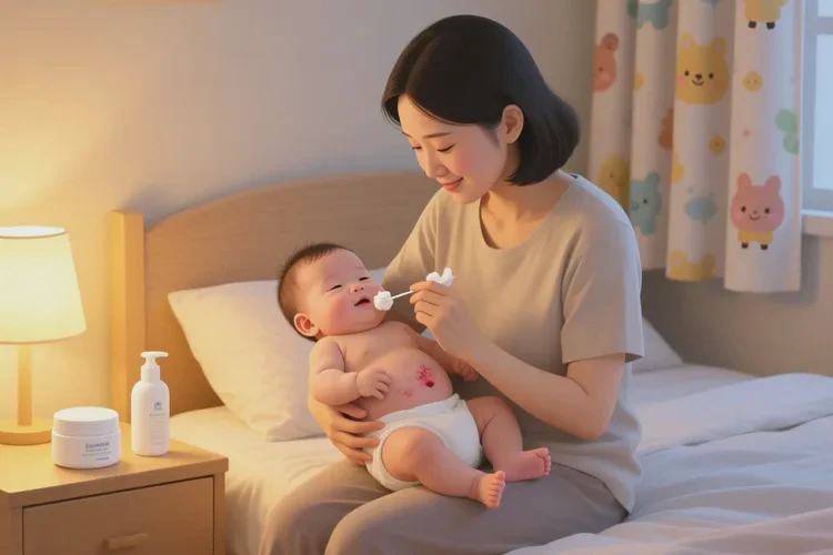 小儿肚子上出湿疹可以治愈吗(图1)