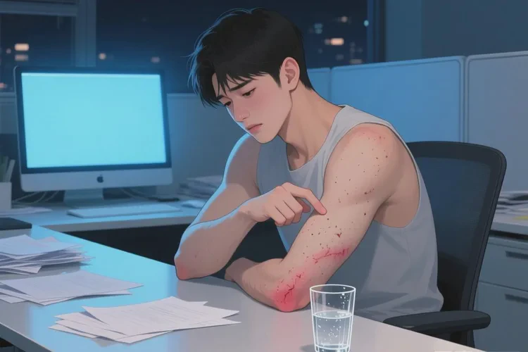 男生身上起湿疹可以治愈吗(图1)