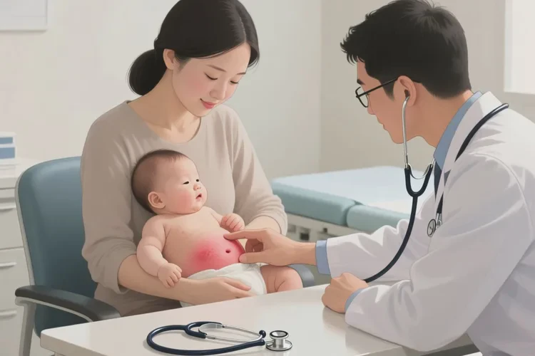 小儿肚子上容易长湿疹可以治愈吗(图1)