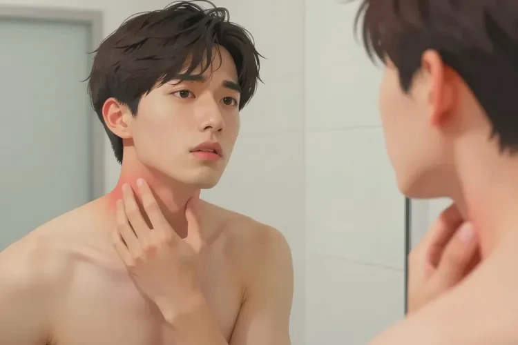 男生脖子上出湿疹可以治愈吗(图1)