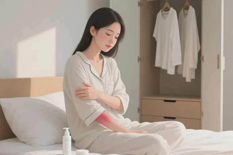 女生四肢长湿疹可以治愈吗(图1)