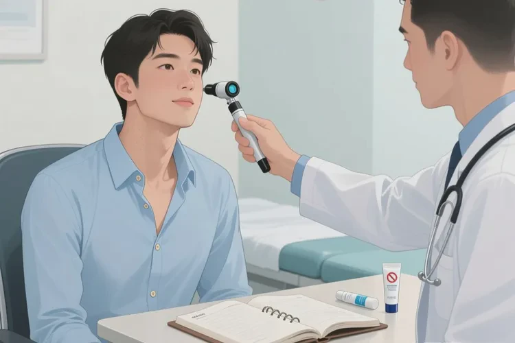 男生脖子出现湿疹可以治愈吗(图1)