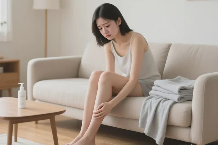 女生小腿长湿疹可以治愈吗(图1)