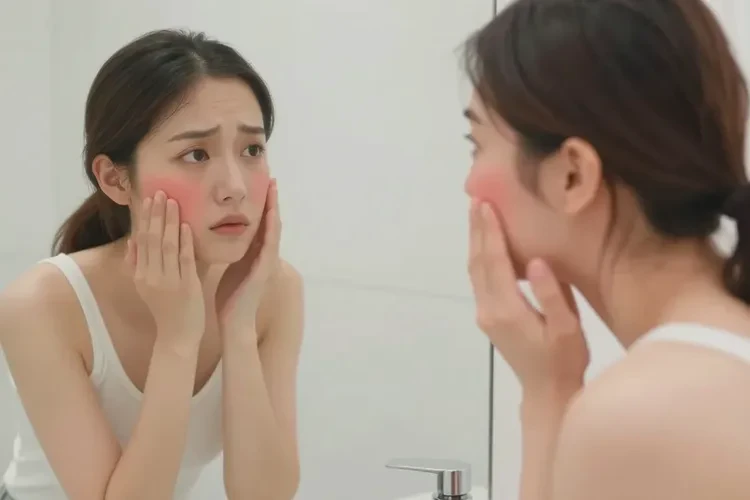 女生脸上有湿疹可以治愈吗(图1)