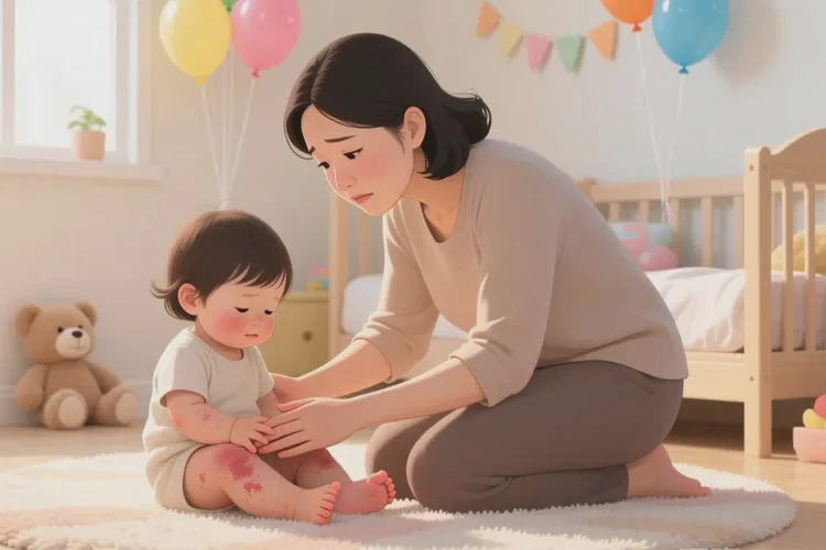 小儿小腿上经常起湿疹可以治愈吗(图1)