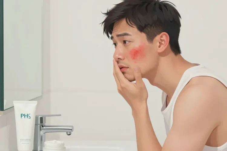 男生脸上经常起湿疹可以治愈吗(图1)