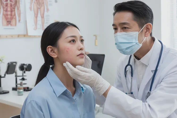 女生脸上偶尔起湿疹可以治愈吗(图2)