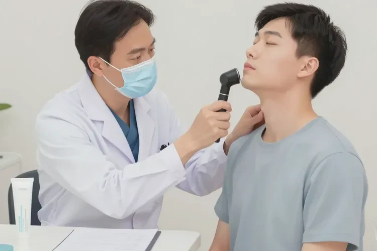 男生脖子上出湿疹可以治愈吗(图2)