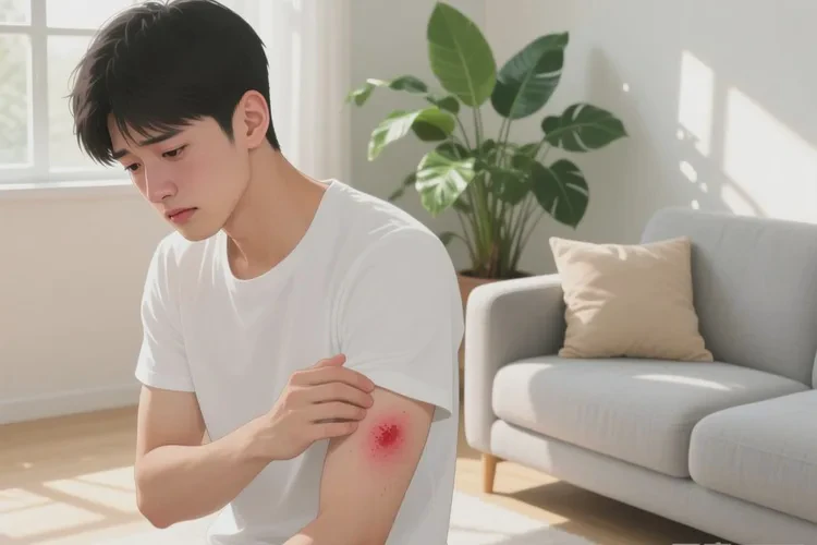 男生手臂上经常长湿疹可以治愈吗(图1)