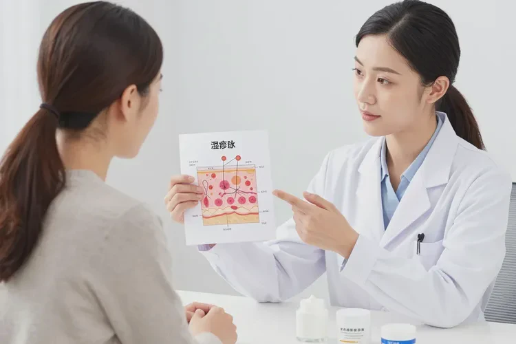 女生大腿经常长湿疹可以治愈吗(图2)