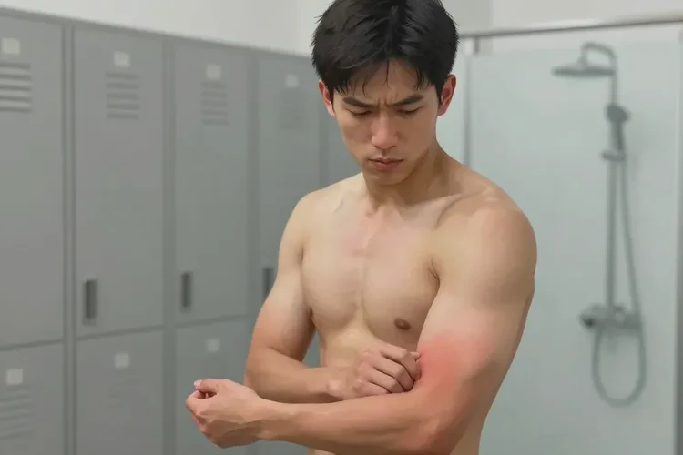 男生四肢偶尔起湿疹可以治愈吗(图1)