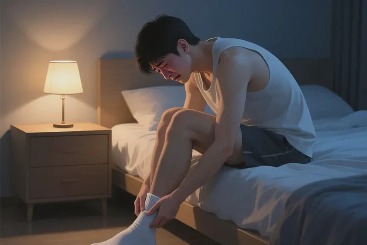 男生脚上容易起湿疹可以治愈吗(图1)