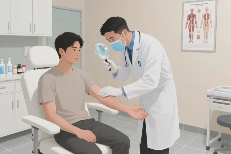 男生手臂上偶尔起湿疹可以治愈吗(图2)