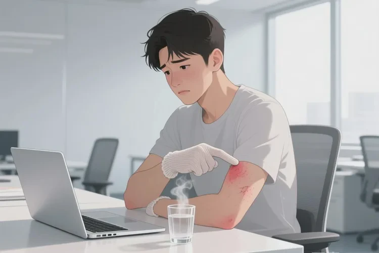 男生身上容易长湿疹可以治愈吗(图1)