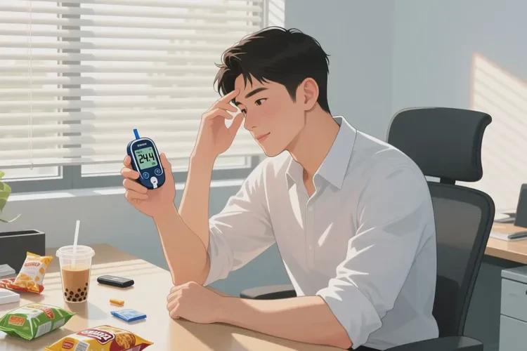 28岁中午血糖24.4是怎么回事(图1)