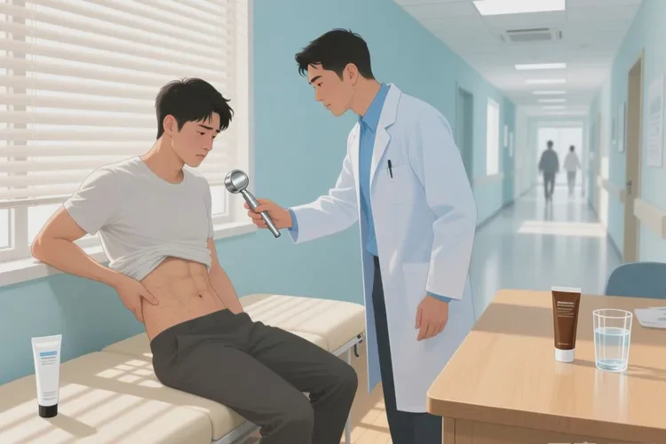 男生肚子长湿疹可以治愈吗(图2)