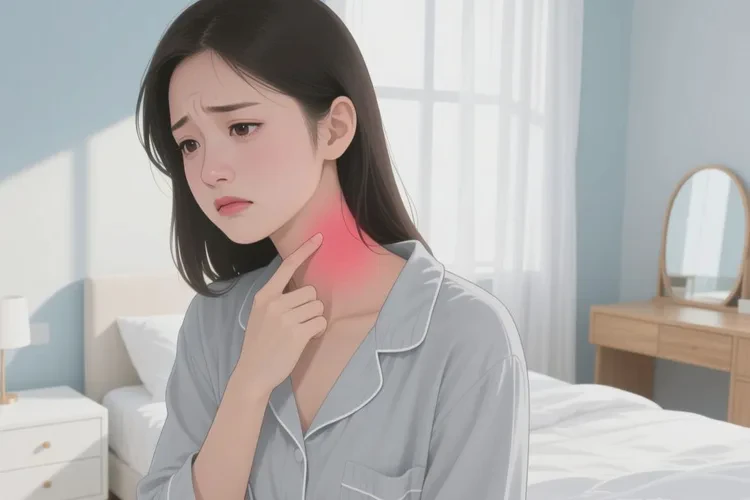 女生脖子长湿疹可以治愈吗(图1)