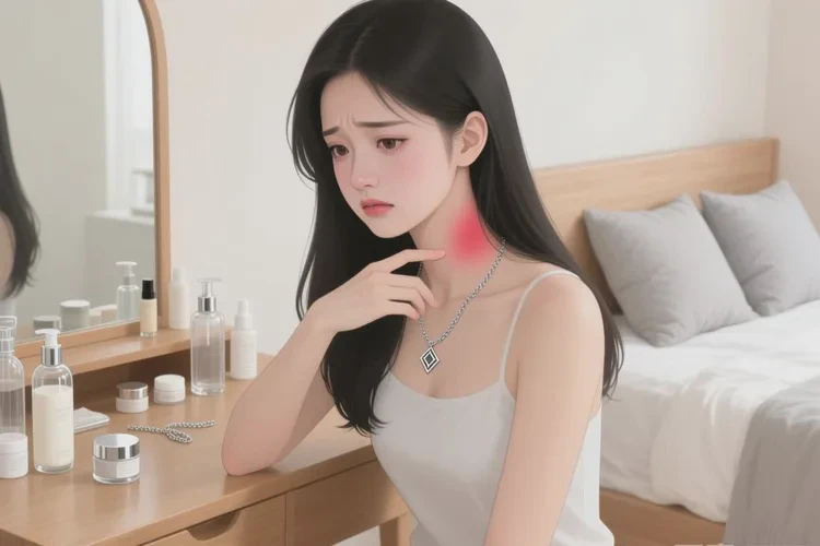 女生脖子上长湿疹可以治愈吗(图1)