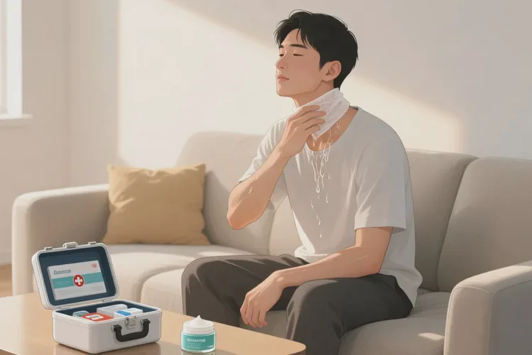 男生脖子上偶尔长湿疹可以治愈吗(图2)