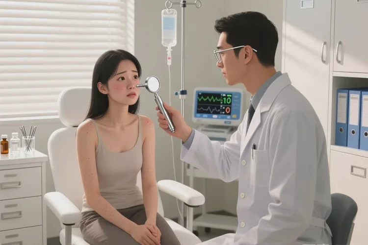 女生脸上出湿疹可以治愈吗(图2)