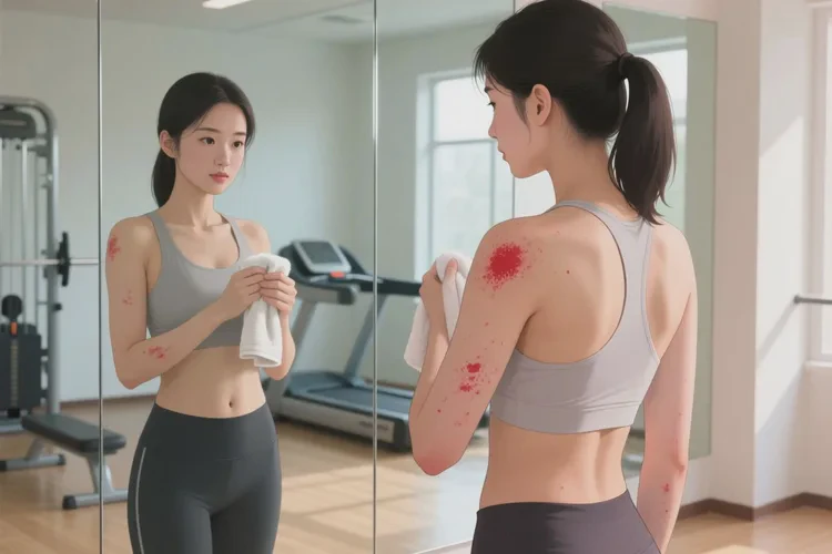 女生手臂偶尔长湿疹可以治愈吗(图1)