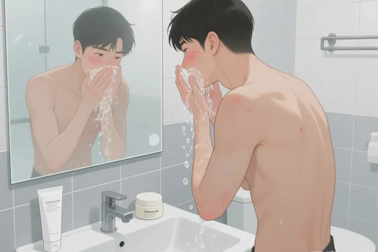 男生脸上出现湿疹可以治愈吗(图1)