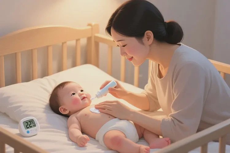 小儿手臂上偶尔起湿疹可以治愈吗(图1)