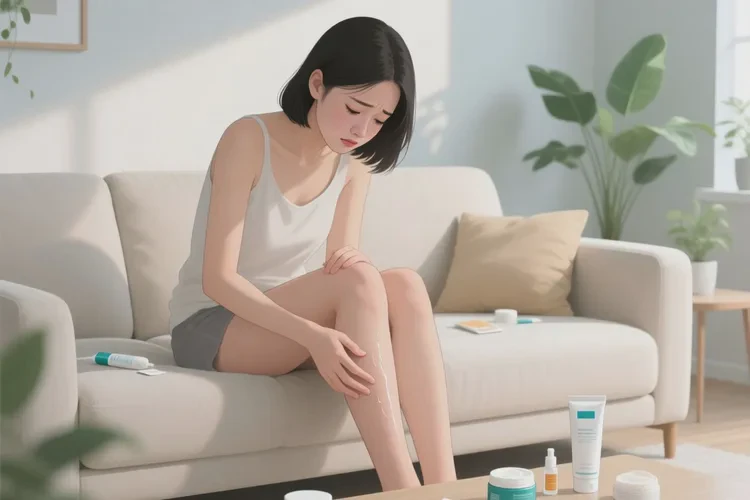 女人大腿上出现湿疹能治愈吗(图1)