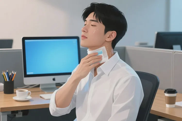 男人脖子上出湿疹能治愈吗(图1)