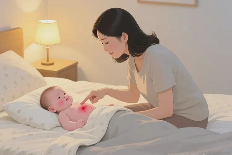 宝宝肚子容易长湿疹能不能治愈(图1)