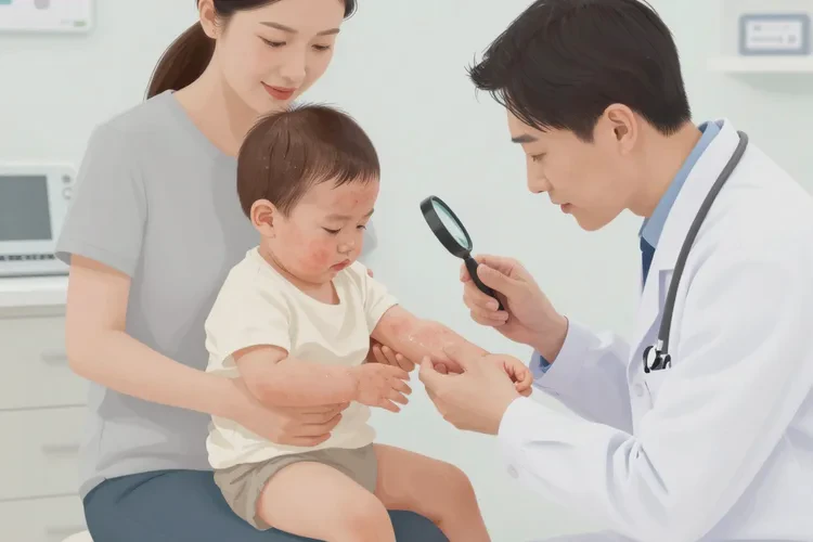 宝宝手臂长湿疹能不能治愈(图2)