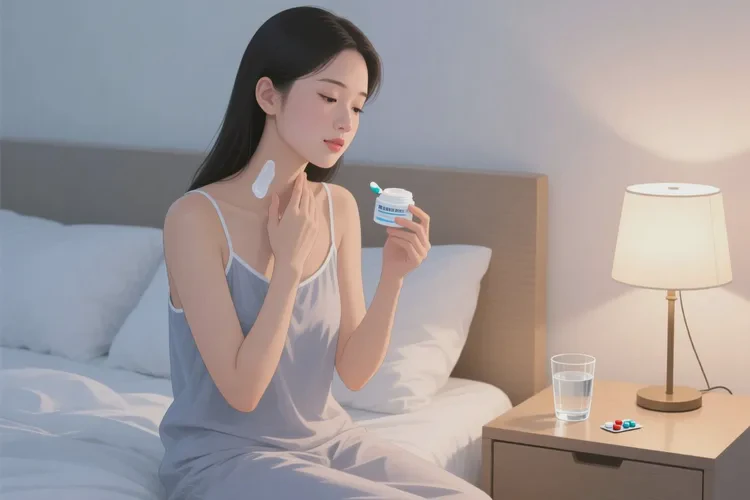 女性脖子偶尔长湿疹能治愈吗(图4)